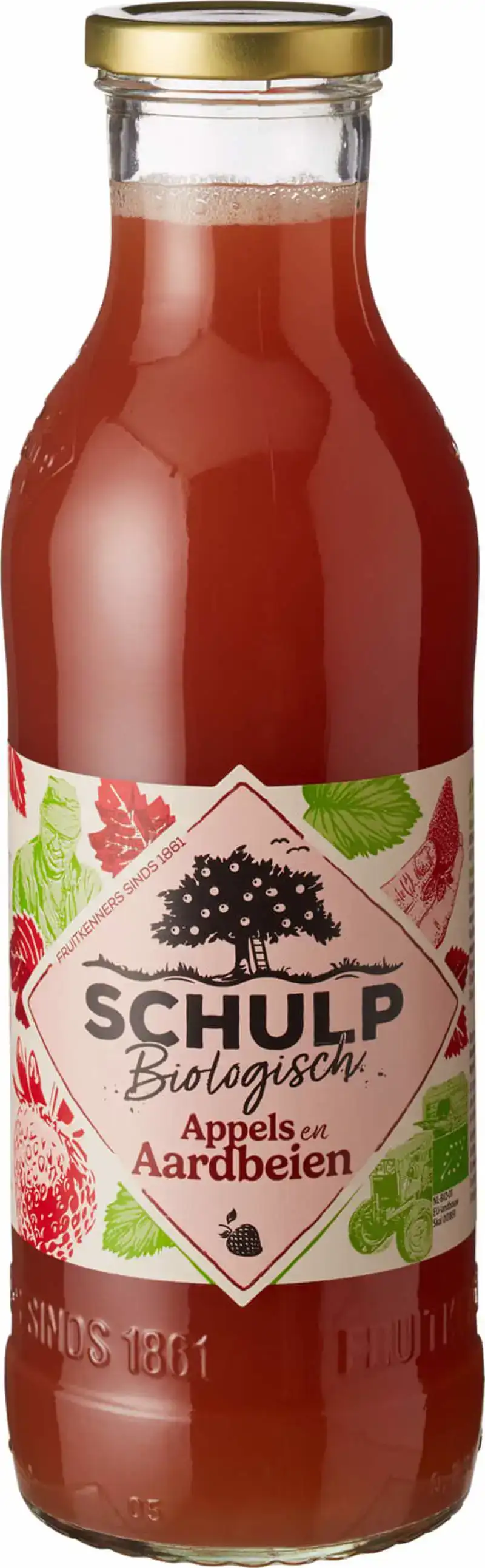 Appel- & aardbeiensap