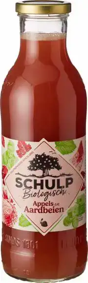 Appel- & aardbeiensap