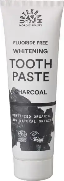 Fluoridevrije whitening tandpasta houtskool