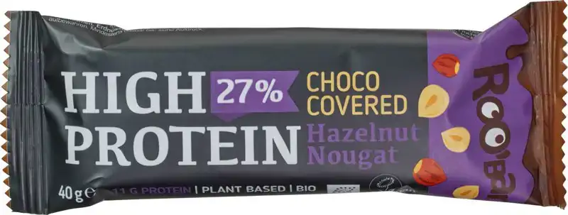 High protein bar hazelnut nougat