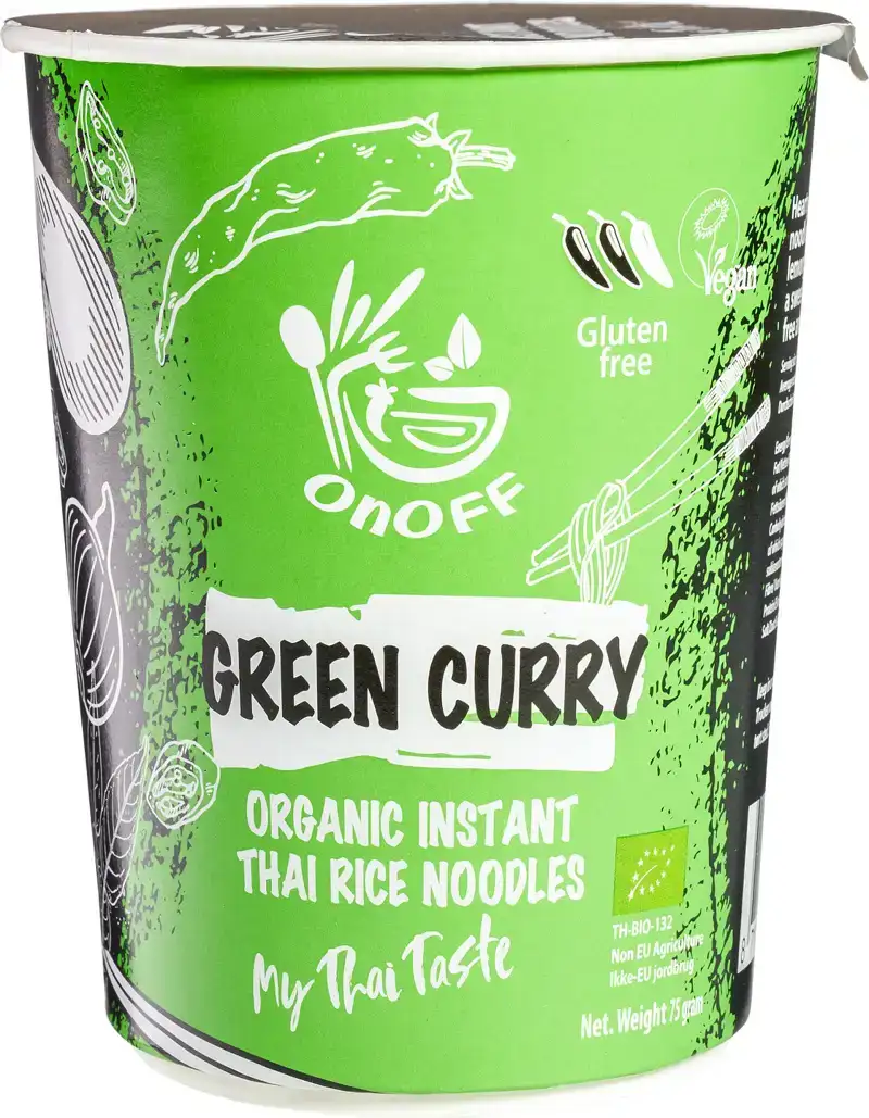 Instant noodles soup Green Curry