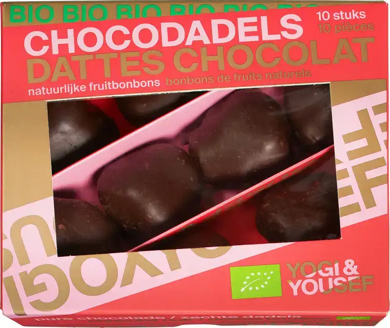 Verse dadels in chocolade