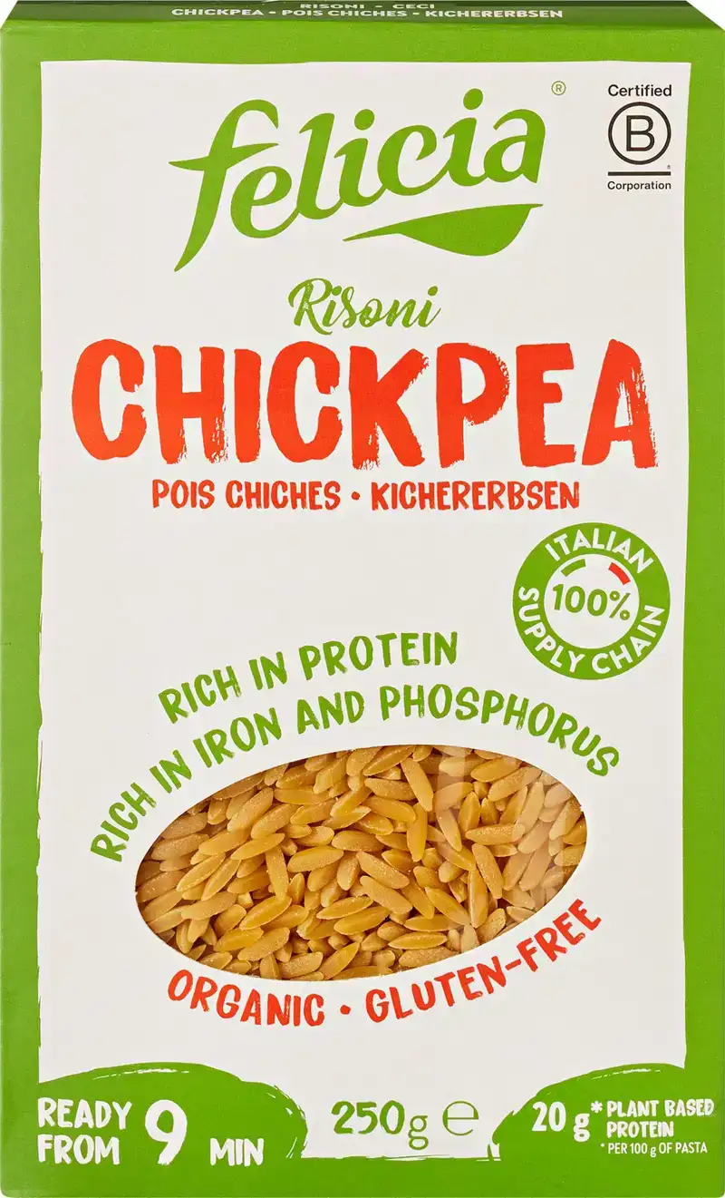 Glutenvrije kikkererwt risoni