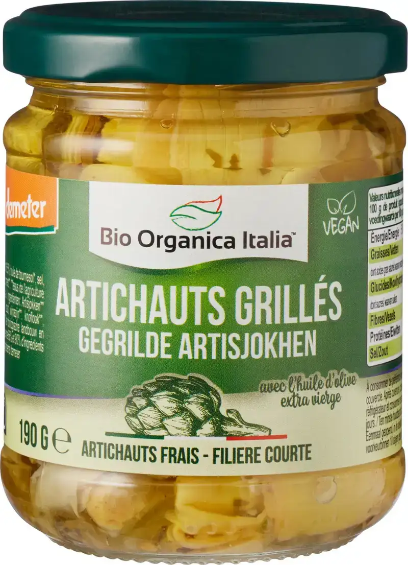 Gegrilde artisjokken in olie