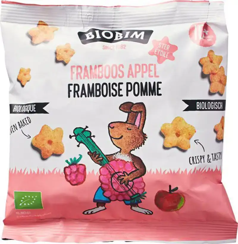 Maispuff sterretjes framboos appel 10+ mnd
