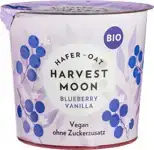 Plantaardige variatie op yoghurt haver - blauwe bes vanille