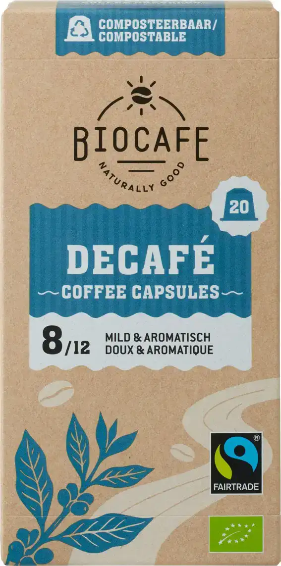 Koffiecapsules decafé