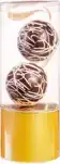 Chocolade kerstballen puur & wit