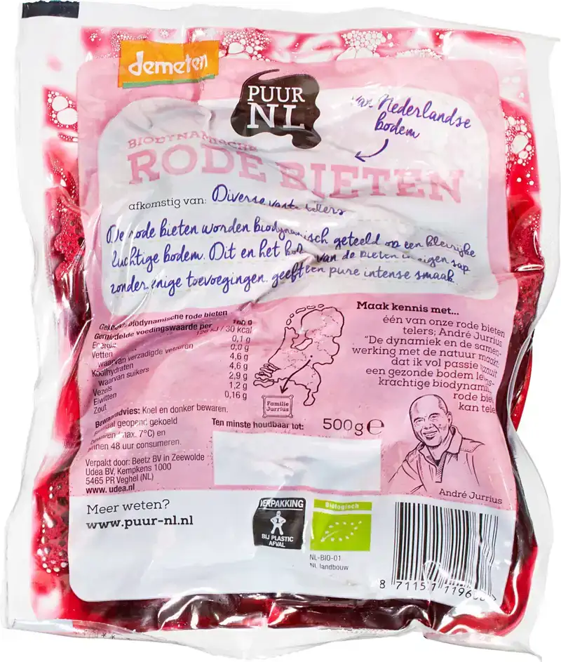 Gekookte rode bieten