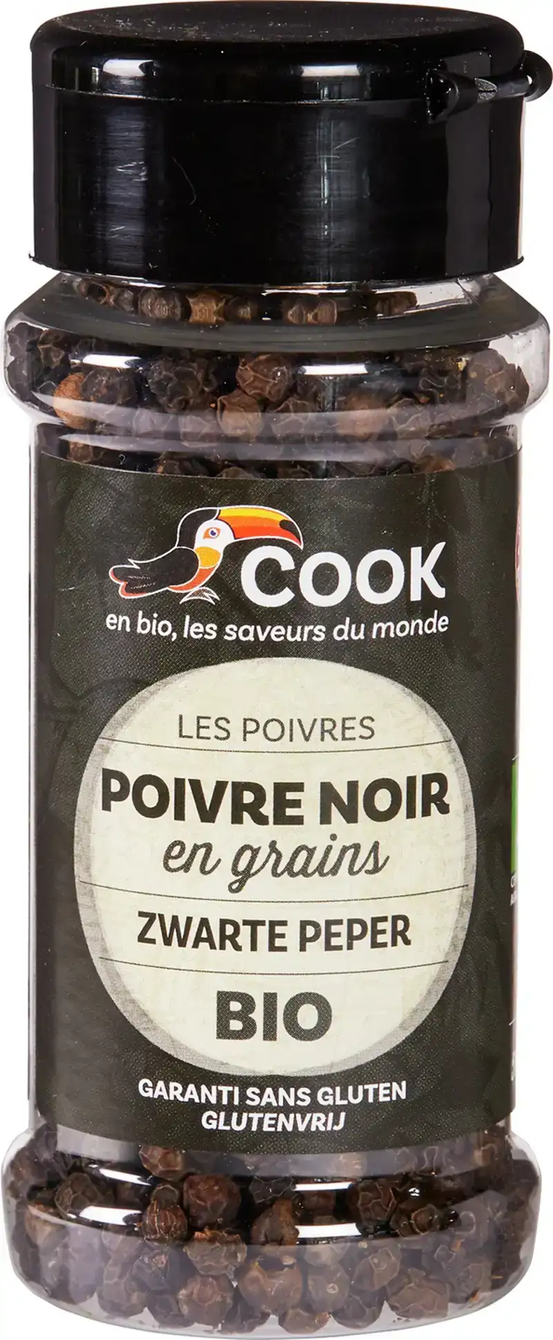 Zwarte peper korrels
