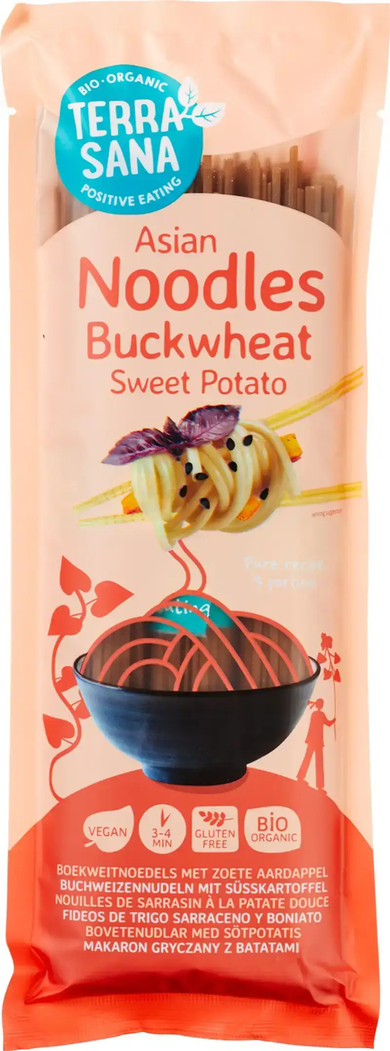 Boekweitnoedels met zoete aardappel
