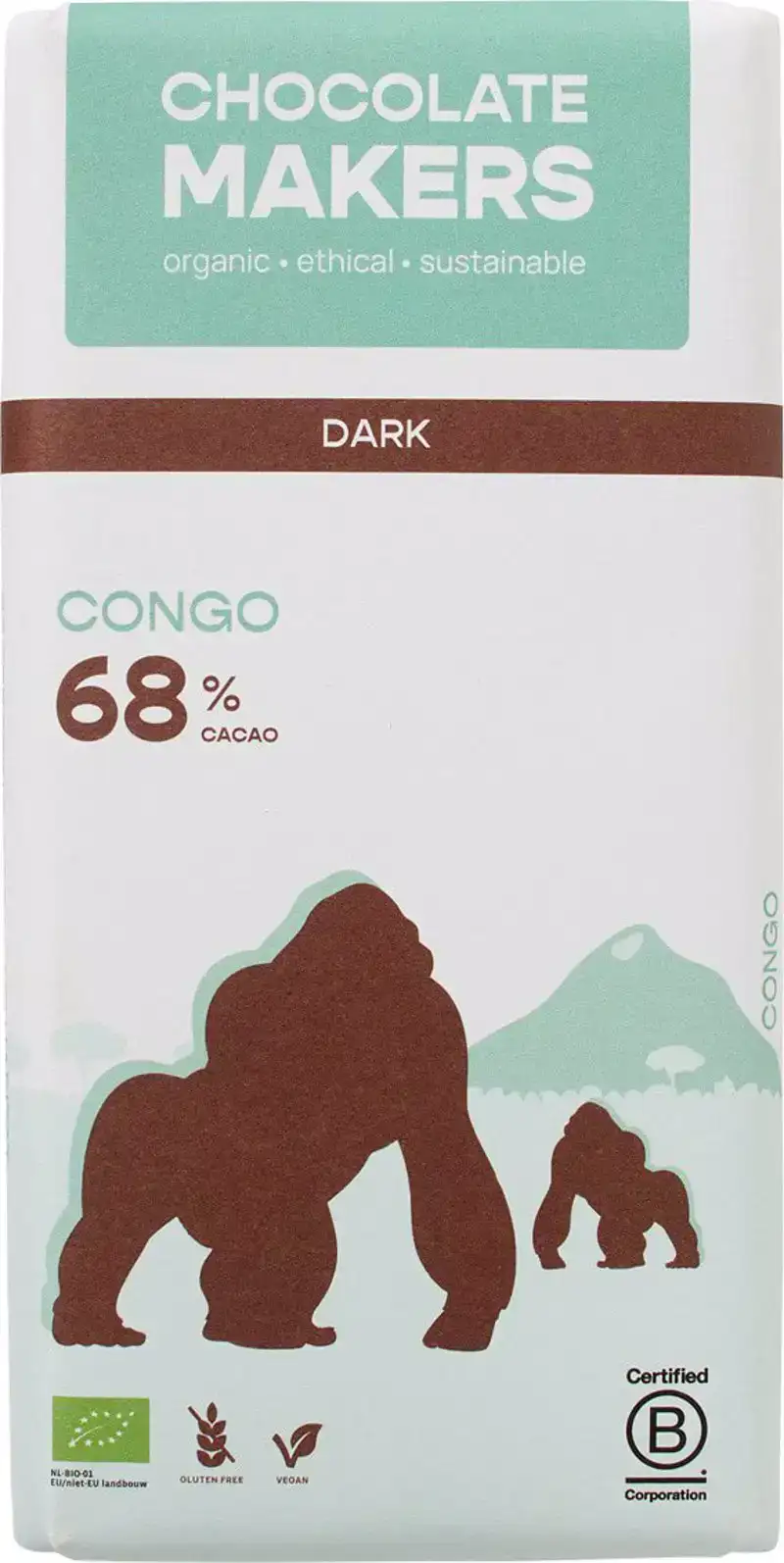Pure chocolade 68% gorilla