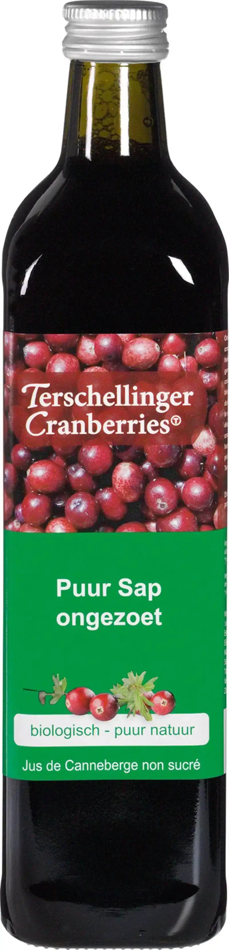 Ongezoet cranberrysap