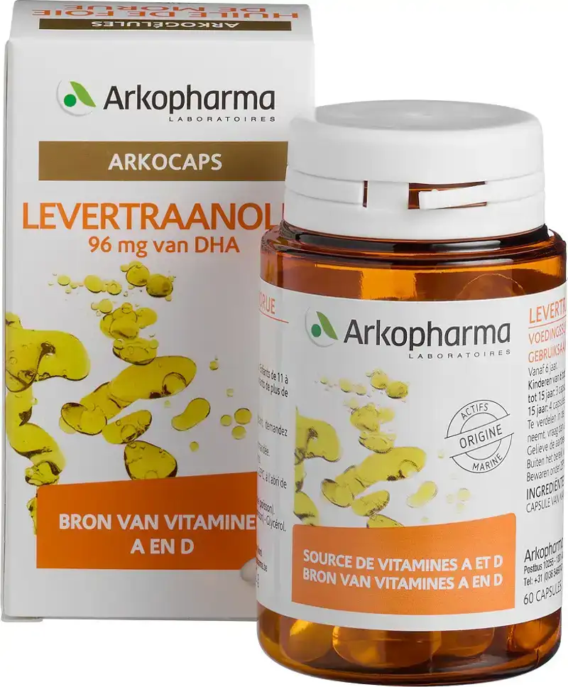 Levertraanolie capsules