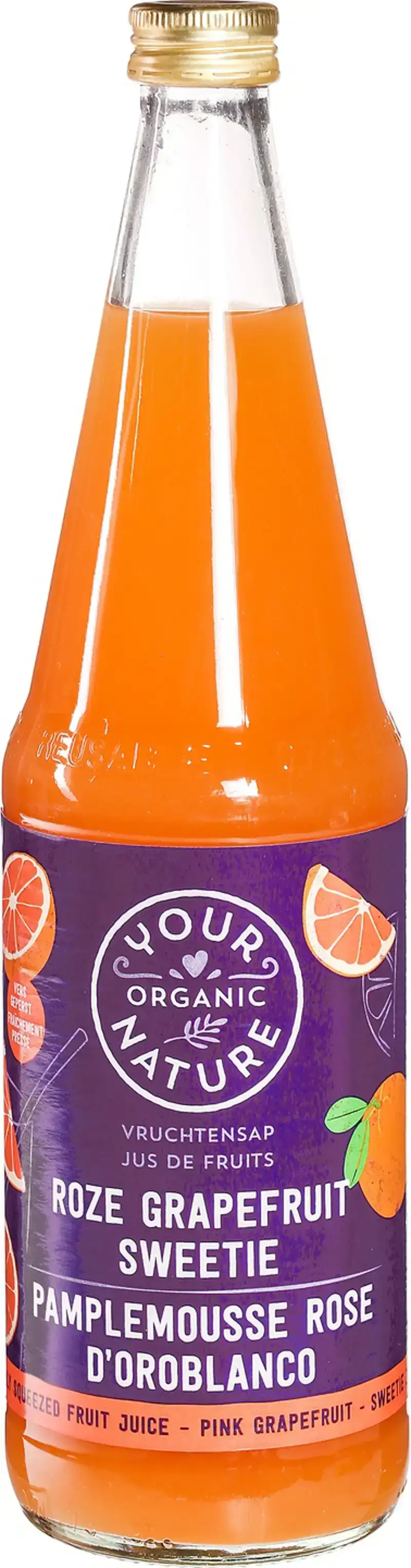 Roze grapefruitsap