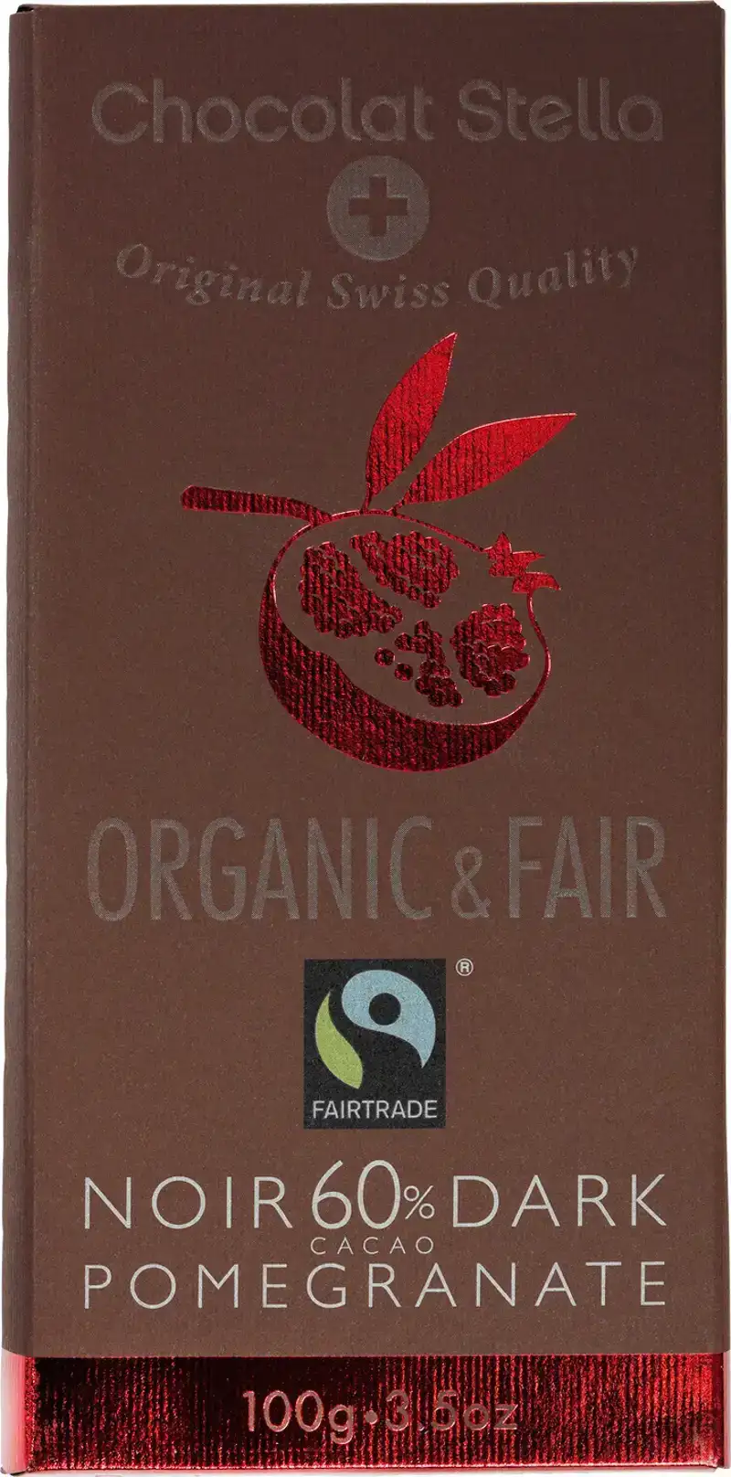 Pure chocolade 60% granaatappel