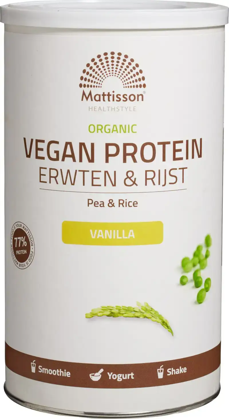 Vegan proteïne erwten & rijst vanille