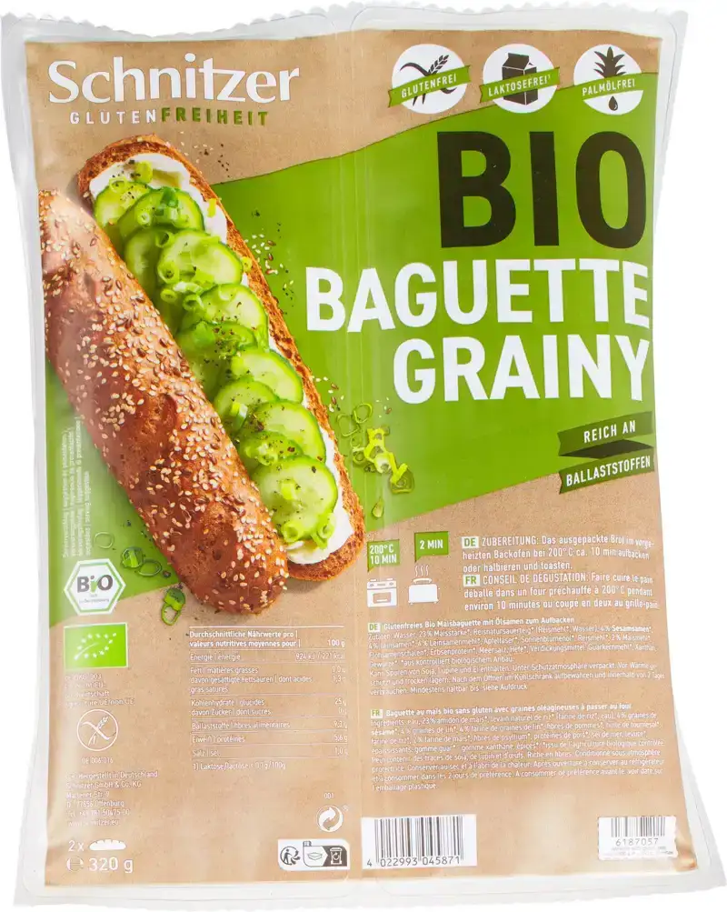 Glutenvrije baguette grainy