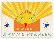 Kaart ik stuur je zonnestralen