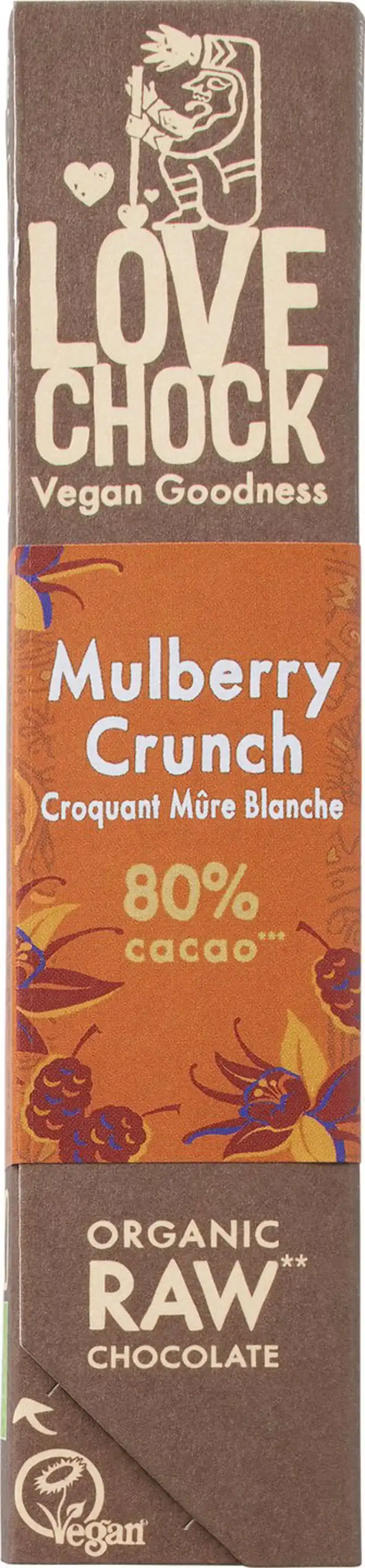 Raw chocolade 80% Mulberry Crunch