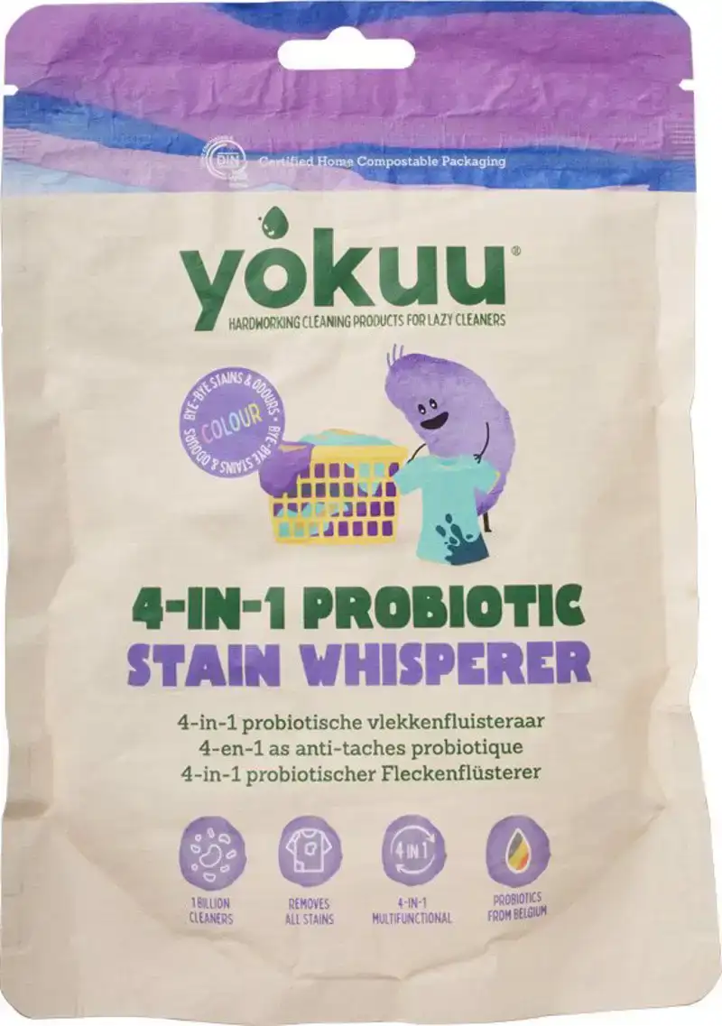 Probiotische 4-in-1 vlekkenfluisteraar gekleurde was