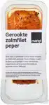 Gerookte zalmfilet peper