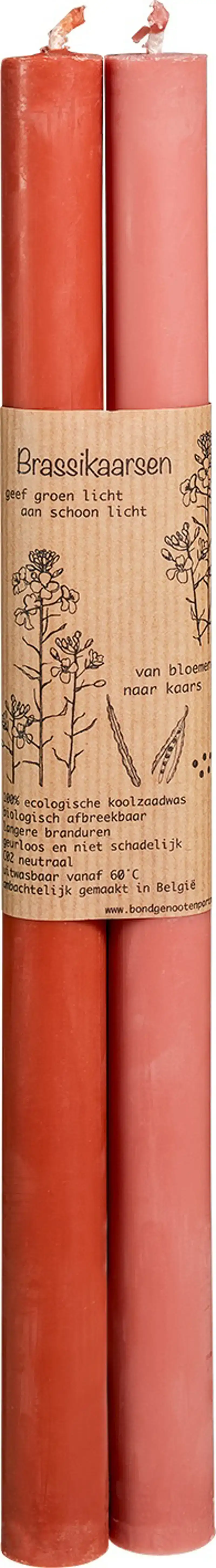 Dinerkaarsen roze