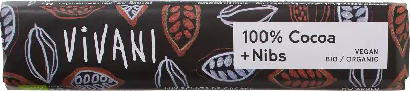 Cocoladereepje cacao nibs puur 100%